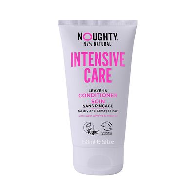 Noughty 97 Natural Intensive Care Leave In Conditioner, to Banish Damaged Hair and Split Ends with Sweet Almond Extract and Argan Oil, Sulphate Free Vegan Haircare 150ml