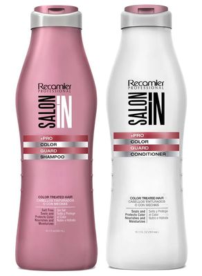 RECAMIER Dyed Hair Shampoo Conditioner Set UV Protectant Champu y Acondicionador para Cabello Te ido 10.1 OZ