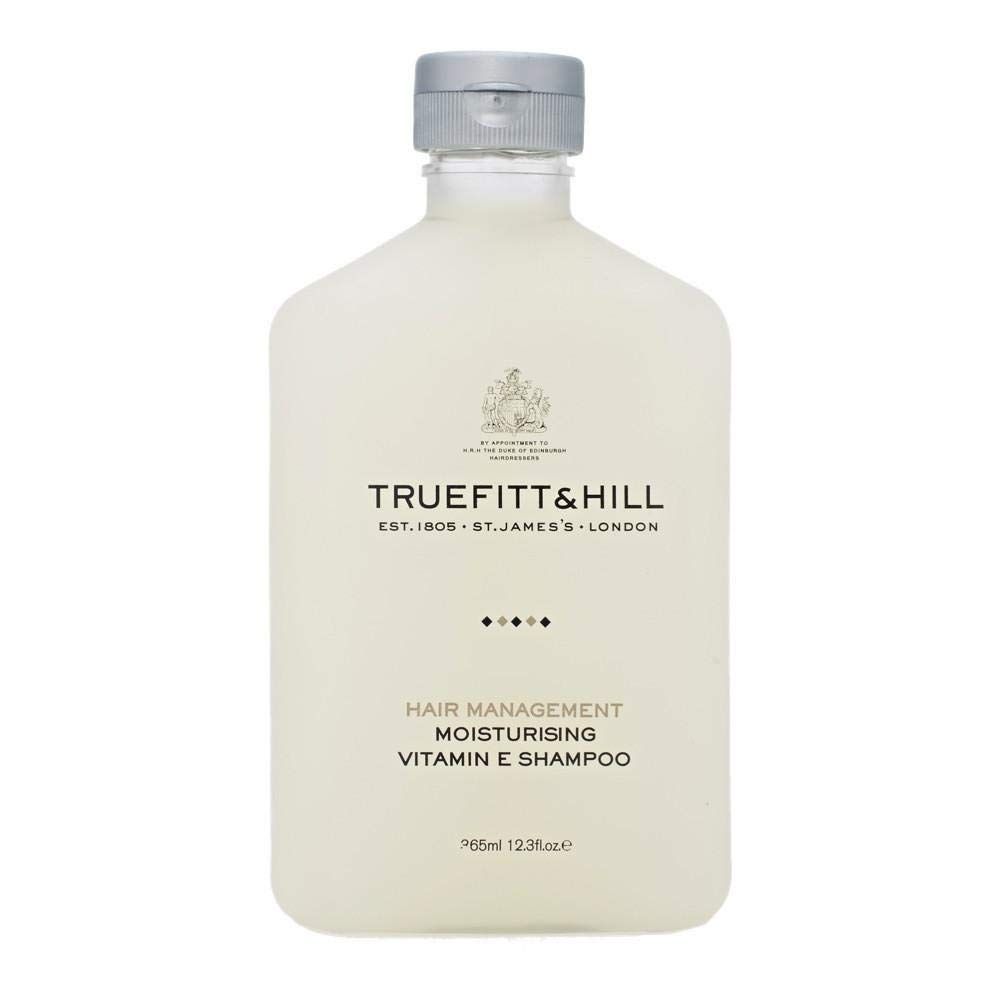 Truefitt Hill Hair Management - Vitamin E Shampoo - Moisturizing Natural Radish Root and Vitamin E for a Sleek and Healthy Gloss, Ideal for Dry or Damaged Hair - 12.3 oz.