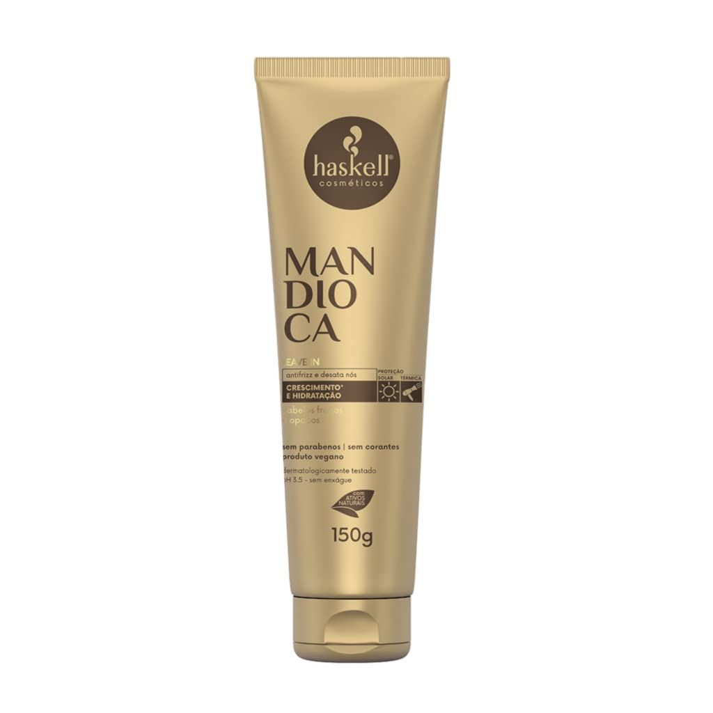 Haskell - Linha Mandioca - Leave In Hidratante Capilar 150 Gr - (Cassava Collection - Hair Moisturizer Leave In Net 5.29 Oz)