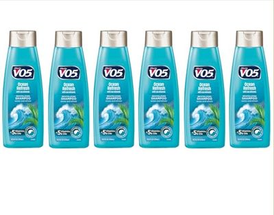 Alberto VO5 Ocean Refresh Shampoo with Sea Minerals, Revitalizing and Refreshing, Paraben Silicone Free, 12.5 fl oz (Pack of 6)