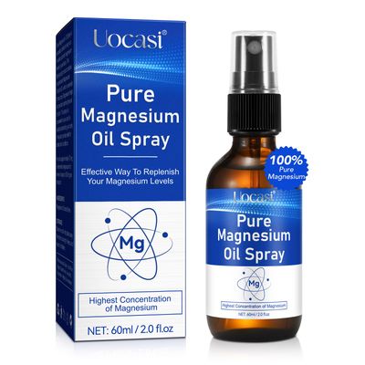 Xaarty Pure Magnesium Oil Spray, Topical Magnesium Spray Glass Bottle, Organic Magnesium Spray for Feet, Nourish The Skin, Unclog Pores