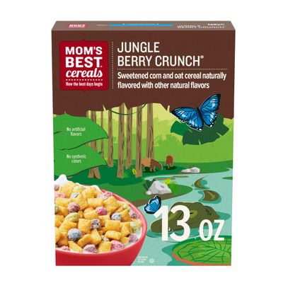 Mom&#39;s Best Jungle Berry Crunch, Kosher, 13 oz Box (Pack of 8)