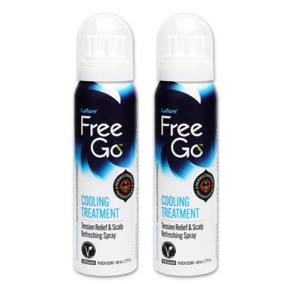 Laflare Laflare Itch Relief Dry Scalp Treatment for Braiding Weaving, Instantly Reduces Head Temperature, Leave-In Conditioner, Travel Size, 2 Bottles Value Pack