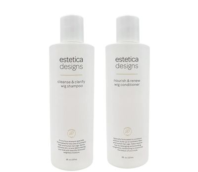 Estetica Designs Wig Shampoo Conditioner Wig Cap Bundle Not Just Wigs Care Sheet