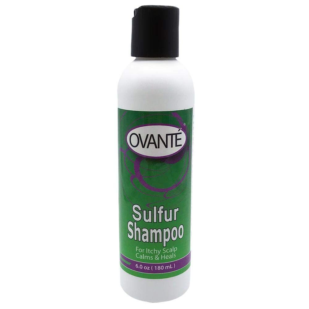 OVANTE White Sulfur Shampoo - Scalp Treatment for Acne, Folliculitis, and Dandruff in Men Women - 6.0 oz
