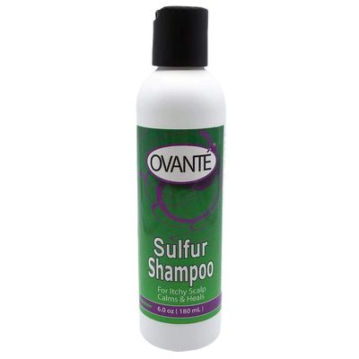 OVANTE White Sulfur Shampoo - Scalp Treatment for Acne, Folliculitis, and Dandruff in Men Women - 6.0 oz