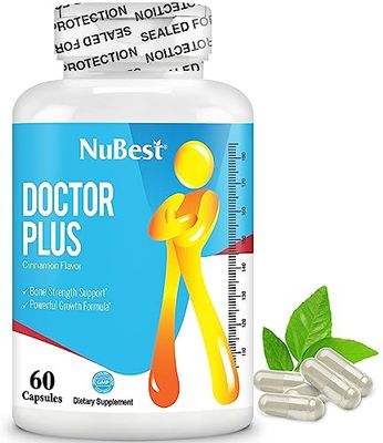 Doctor Plus - Calcium Supplement with Vitamin D3, Vitamin K2 (MK7), Magnesium Capsules for Bone Strength, Healthy Bones, Immunity, Calcium Max Absorption for Children (10) and Teens - 60 Capsules