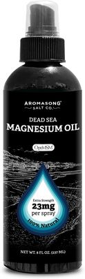 Aromasong Extra Strength Ultra-Pure Magnesium Spray OptiMSM (23mg Magnesium in Each Spray) 8 Oz, Known to be Used for Leg Discomfort and Promotes Calm Sleep