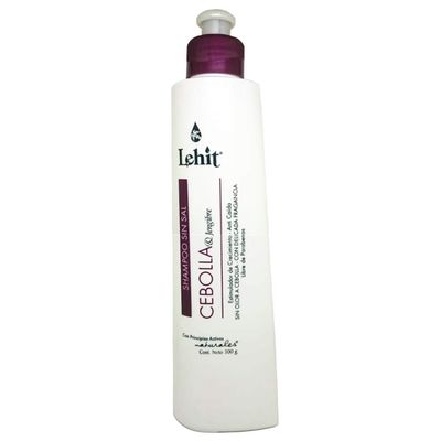 Lehit Cebolla Jengibre Champu Sin Sal Estimulador de Crecimiento Anti-Caida Sin Olor a Cebolla Con Delicada Fragancia Libre de Parabenos Shampoo, Growth Stimulator no Onion Smell 10.1Oz-300ml