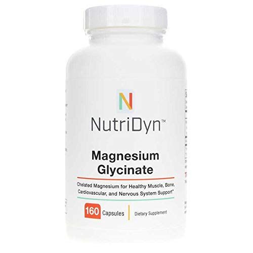 Magnesium Glycinate 160 Capsules Nutri-Dyn, nutridyn, Supporting Bone Health, Heart Health, restful Sleep