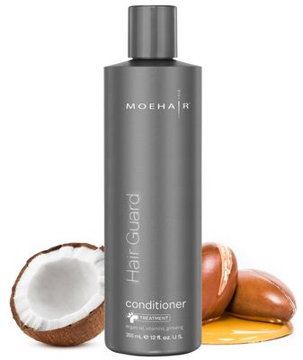MOEHAIR Hair Guard Conditioner Strengthens Roots and Boosts Hair Follicles Moisturizing Conditioner Infused with Vitamin-E, Argan Oil Ginseng Paraben Sulfate Free (12 Fl. Oz)