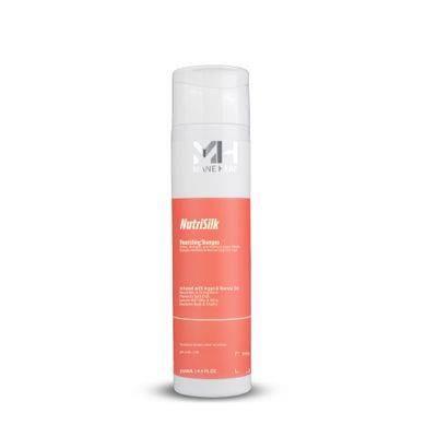 MANE HEAD NutriSilk Nourishing Shampoo for Dry, Dull Frizzy Hair 8.5 fl oz - Sulfate Free Moisturizing Formula with Argan Marula Oil - Hydrating Anti-Frizz Hair Care for Women