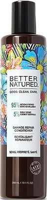 Better Natured Damage Repair Conditioner for Dry Damaged Hair, Hydrating Formula with 95 Naturally-Derived Ingredients, Vegan, Paraben Free, 10.1 Fl Oz