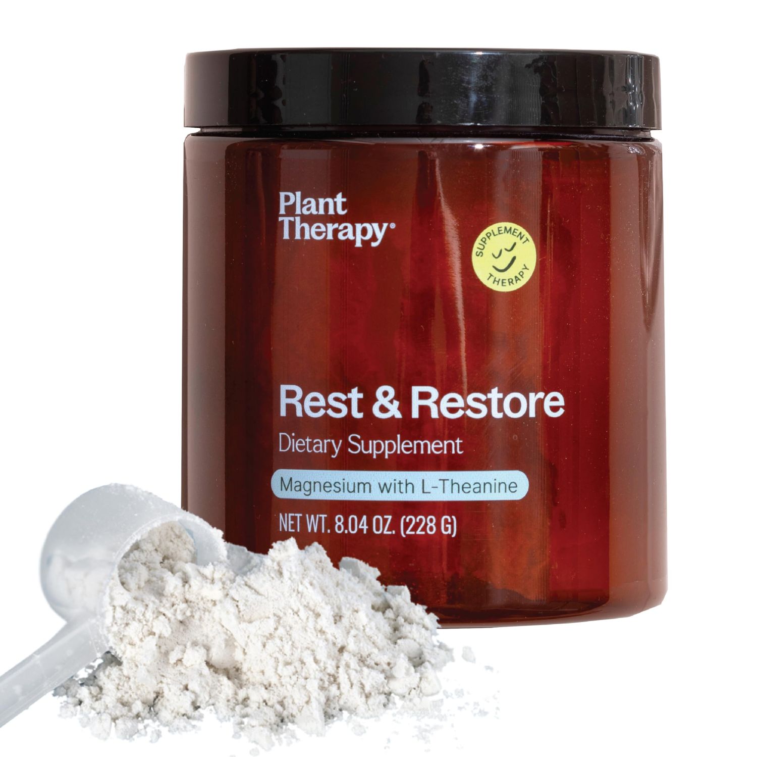 Plant Therapy Rest Restore Magnesium Powder 8.04 oz (228 g) Promotes a Good Night&#39;s Rest, Helps Ease Mind Body Tension, Supports Healthy Magnesium Levels, 4 Month Supply, Made in The USA