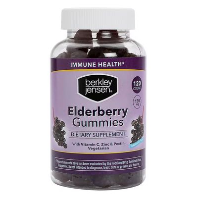 berkley jensen Elderberry Gummies with Vitmain C Zinc, 120 ct.150mg