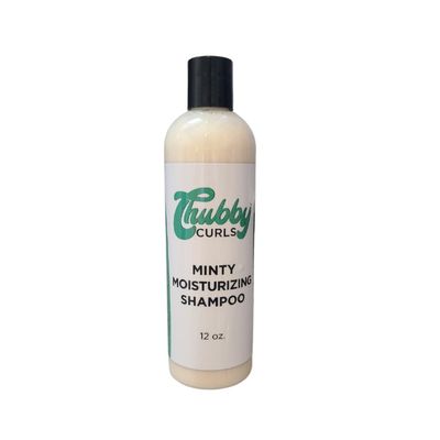 Chubby Curls Nourishing Minty Moisturizing Shampoo. Infused with Aloe Vera, Slippery Elm, Conditioners and Protein. Strengthens and Restores Dry, Brittle Hair. Great for All Curly Hair Types!