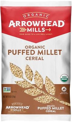 Arrowhead Mills Puffed Millet Cereal, 6 oz Bag (Pack of 2)