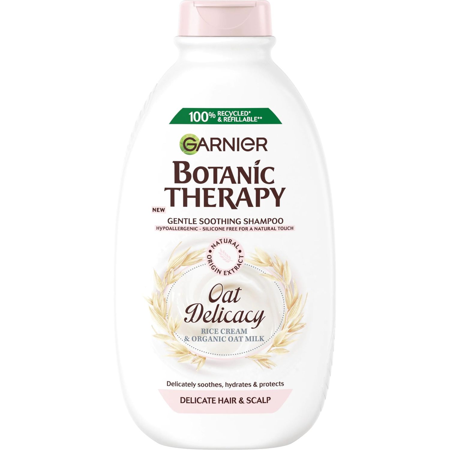 Garnier Botanic Therapy Shampoo 400ml Oat Delacay Rice Cream Organic Oat Milk Hypoallergenic