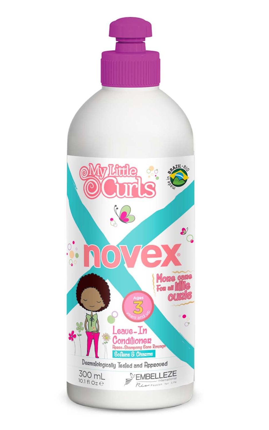 NOVEX My Little Curls Leave In 300g- Infused with natural oils for Toddlers and Kids - Curly Girl Friendly formula.