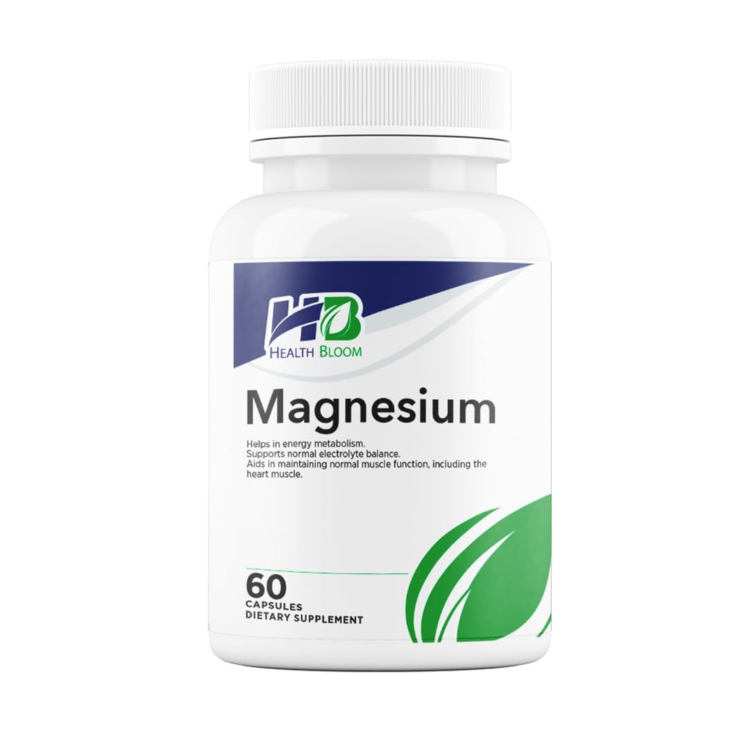 Magnesium 60 Capsules Health Bloom Vitamins and Minerals Capsules