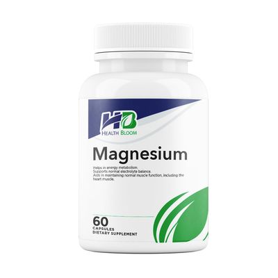 Magnesium 60 Capsules Health Bloom Vitamins and Minerals Capsules