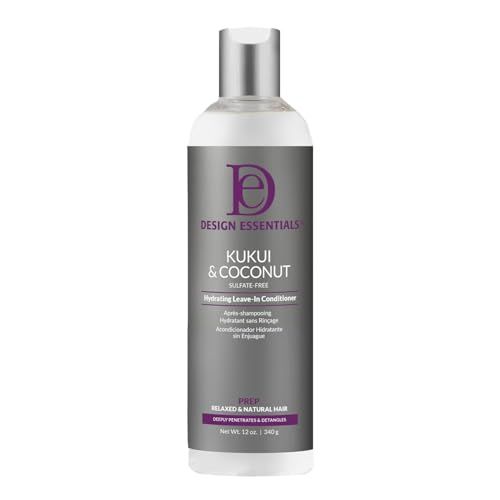 Design Essentials Natural Kukui Coconut Hydrating Leave-In Conditioner For Relaxed And Natural Hair - 8 Oz