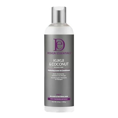 Design Essentials Natural Kukui Coconut Hydrating Leave-In Conditioner For Relaxed And Natural Hair - 8 Oz