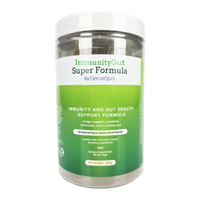 PMT Medical ImmunoGut Super Formula: Essential Immunity Gut Support Vitamin D, Zinc, Beta Glucan Detox Stress Relief 480g Powder, 60 Servings.