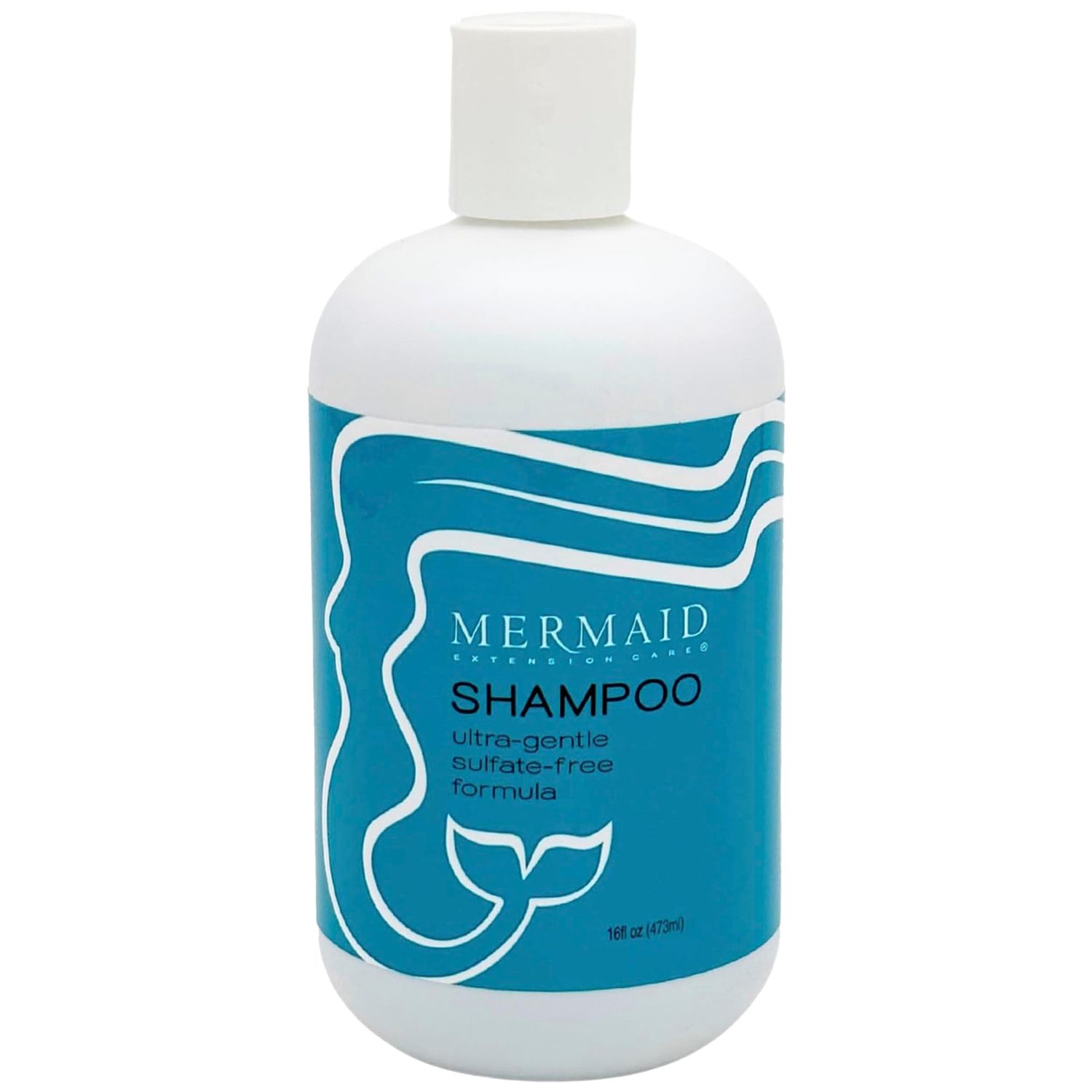 Mermaid Extension Care Shampoo, Ultra-Gentle Sulfate-Free, Nourishing Formula for Hair Extensions, 16 fl oz