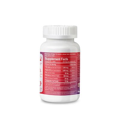 NATURION Mega Blood Booster - Dietary Supplement for White and Red Blood Cell Support with Iron, Selenium, Zinc, Vitamin B12 Folic Acid - 90 Tablets, 90 Day Supply