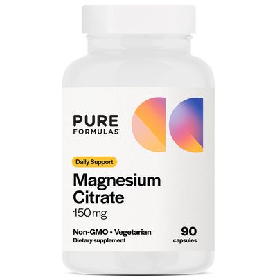 PureFormulas Magnesium Citrate - Supplement for Sleep, Heart Health - Non-GMO - 90 Vegetarian Capsules