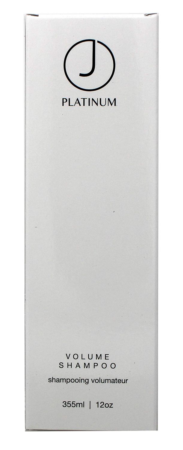 J Beverly Hills Platinum Volume Shampoo with Coconut Oil for Hydrating Hair, 12 Oz