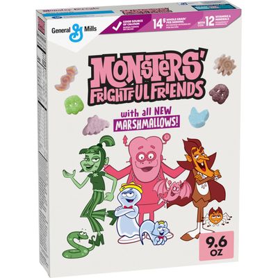 Monster Mash Remix Cereal with Monster Marshmallows, Kids Breakfast Cereal, Limited Edition, Made with Whole Grain, 9.6 oz