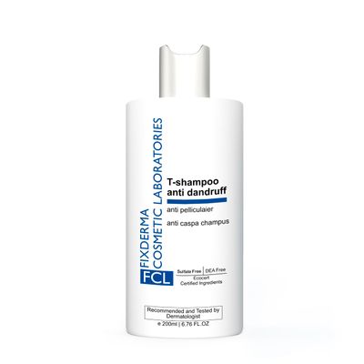 FCL 2 Salicylic Acid T-Shampoo with 1 Tea Tree Oil Dandruff Shampoo, Psoriasis Shampoo Itchy Scalp Treatment Control Excess Oil Reduces Acne - 6.76 Fl Oz