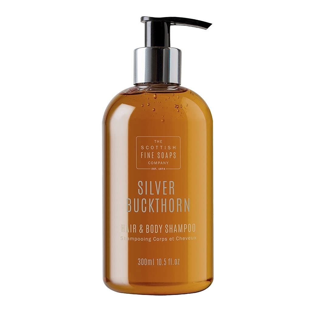 Scottish Soaps Silver Buckthorn Hair Body Shampoo 300ml Pump Bottle by Scottish Fine Soaps