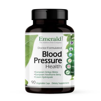 EMERALD LABS Blood Pressure Health - Made with Hawthorn Berry, Ginkgo Biloba, Magnesium More to Support Blood Pressure Levels in a Normal Range - 90 Vegetable Capsules
