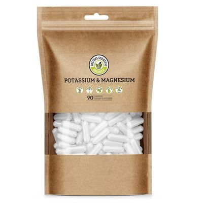 DSO Potassium Magnesium Supplement - 90 Count - Doctor Designed High Absorption Magnesium Potassium Supplement - Vegan Potassium Magnesium Aspartate for Sleep Leg Cramp Relief