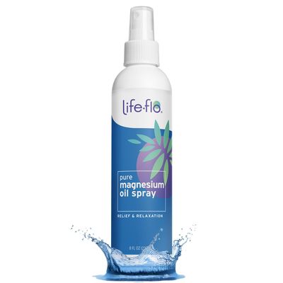 Life-Flo Pure Magnesium Oil for Feet and Body - 100 Pure Magnesium Spray from The Ancient Zechstein Seabed - Magnesium Oil Spray for Feet, Relaxing Rejuvenating Muscles Joints - 8 oz