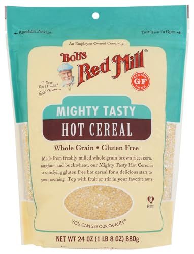 Bob&#39;s Red Mill Gluten Free Mighty Tasty Hot Cereal, 24oz (Pack of 1) - Vegan, Whole Grain, Kosher