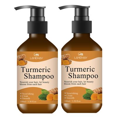 Turmeric Hydrating Hair Shampoo,Hair Thickening Shampoo Set,Deeply Nourishes Hair,Strengthens,Conditions and Prevents Hair Loss,Softens and Moisturizes Hair,Reduces Itchy Scalp 6.76OZ