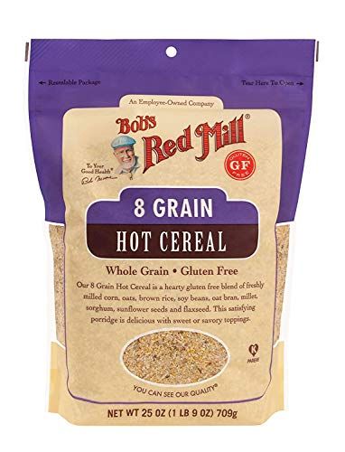 Bob&#39;s Red Mill Gluten Free 8 Grain Hot Cereal, 25 OZ (Pack of 4)
