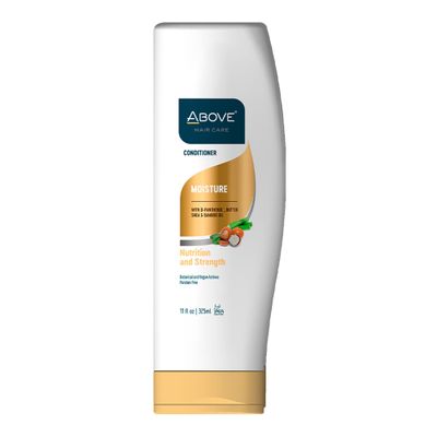ABOVE Moisture Conditioner, 11 oz - Anti-Frizz Hair Conditioner - Deep Conditioner with Shea Butter, Bamboo Oil - Ideal for Afro, Dry, Brittle Hair