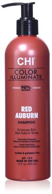 CHI Color Illuminate Shampoo, Provides Balanced Color Replenishment Between Salon Services, Sulfate, Paraben, Cruelty-Free, Red Auburn, 12 Oz