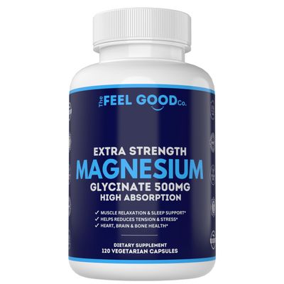 Magnesium Glycinate 500mg Pure Night Sleep, 120 Capsules, High Absorption - Non-GMO, Gluten Free, Vegan, Organic - Supplement for Sleep, Heart Health Nerves, Bones, Muscles - Massive 4 Month Supply