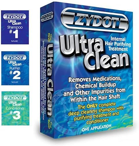 Zydot Ultra Clean Hair Detox Shampoo Conditioner Kit, Removes Medications, Chemical Buildup Impurities, Deep Cleansing Shampoo with Purifier Conditioner for Hair Shaft Detox