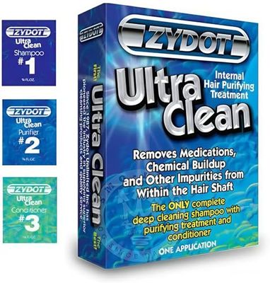 Zydot Ultra Clean Hair Detox Shampoo Conditioner Kit, Removes Medications, Chemical Buildup Impurities, Deep Cleansing Shampoo with Purifier Conditioner for Hair Shaft Detox