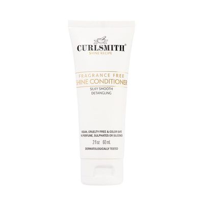 CURLSMITH - Shine Conditioner, Gentle and Moisturising, Sensitive, Fragrance Free for All Curl and Hair Types, Vegan (2 fl oz)