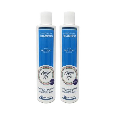Carson Life Dandruff Shampoo Paraben and Sulfate Free - 10 Oz - Hydrates, Repairs Soothes Dry Scalp - Eliminate Flakes Restore Shine (2 Pack)