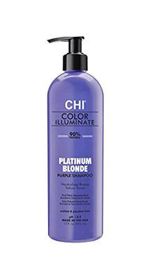 CHI Color Illuminate Shampoo, Provides Balanced Color Replenishment Between Salon Services, Sulfate, Paraben, Cruelty-Free, Platinum Blonde, 12 Oz